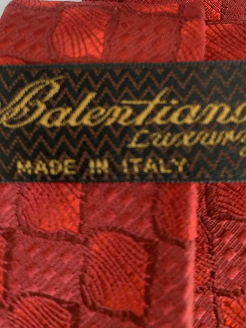 BALENTIANO Luxury 100% Silk Tie for Men Made in Italy 57